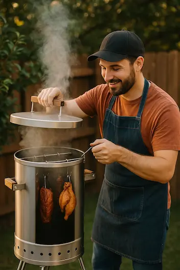 Asados para principiantes en asador de barril